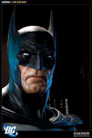 Illustration for article titled Put a Life-Sized Batman Head on Your Shelf